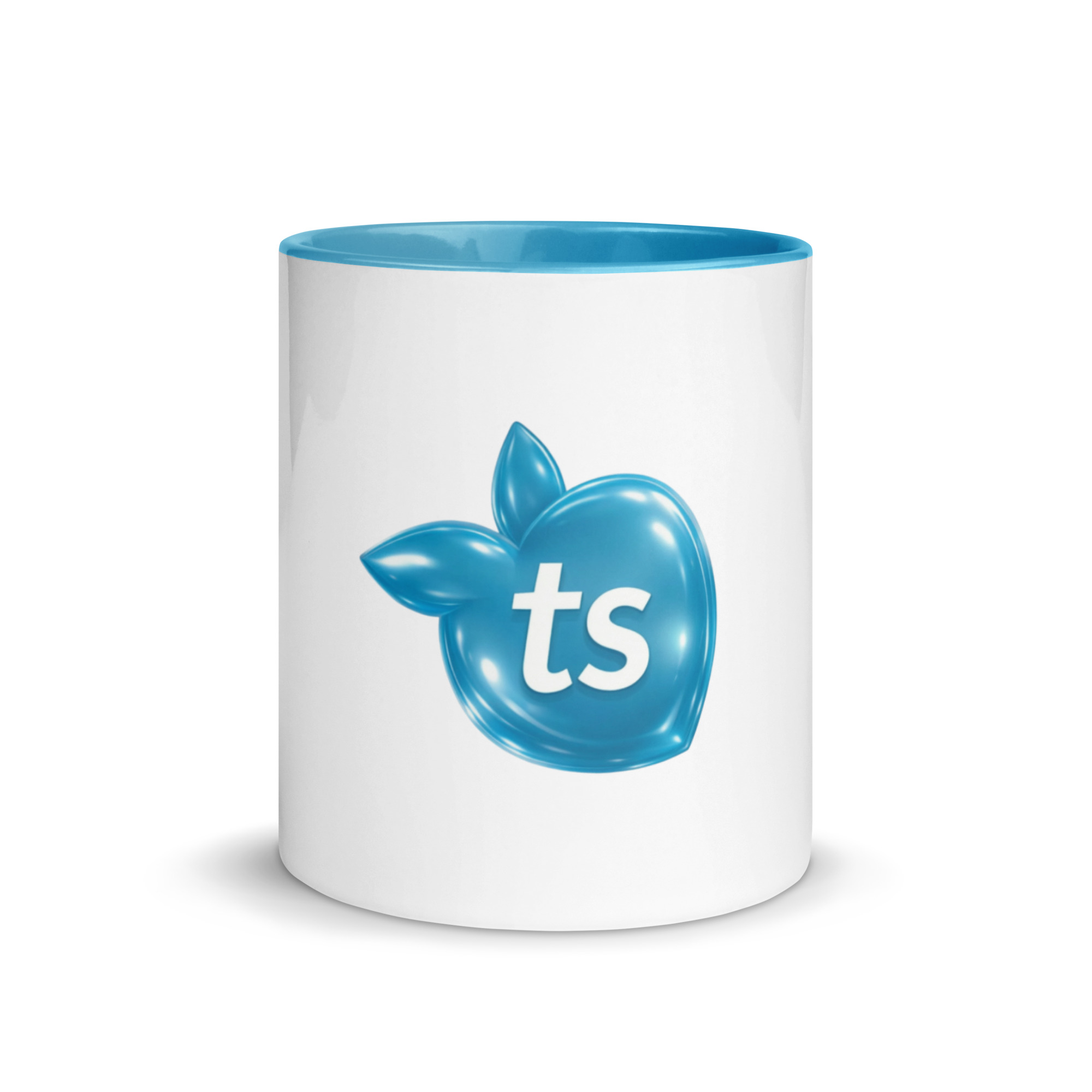 tsgabrielle® • Tasse mit hellblauer Innenseite • Keramik • 2 Größen