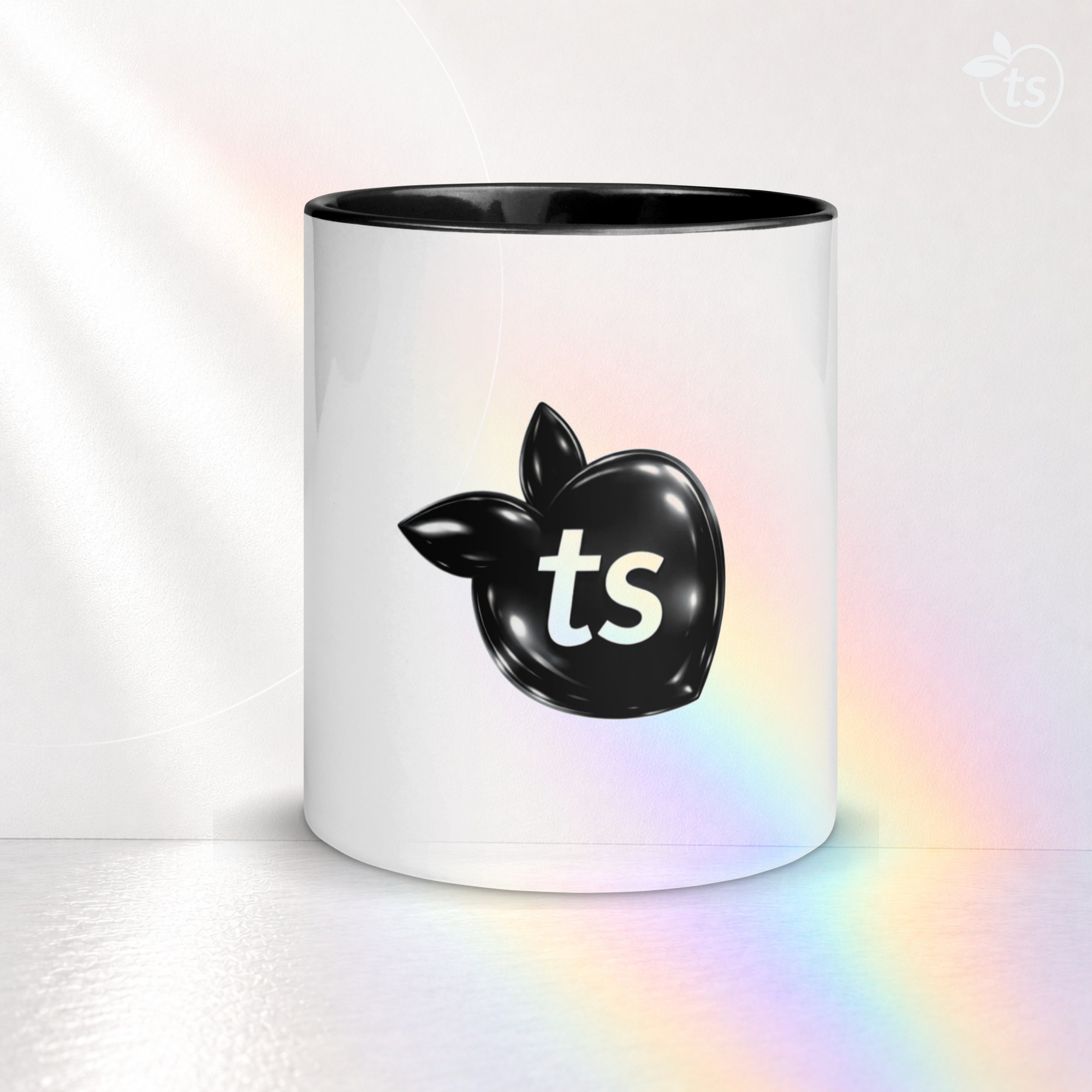 tsgabrielle® • Tasse mit schwarzer Innenseite • Keramik • 2 Größen