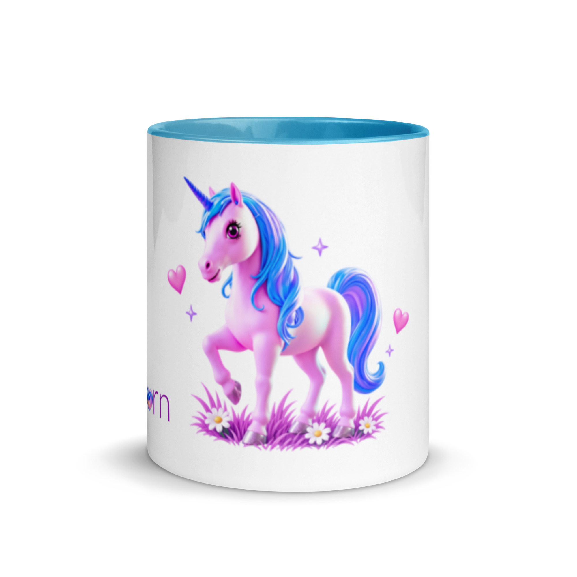 tsgabrielle® • Tasse mit farbigem Inneren • Einhorn – Seraphina • Keramik • 2 Größen