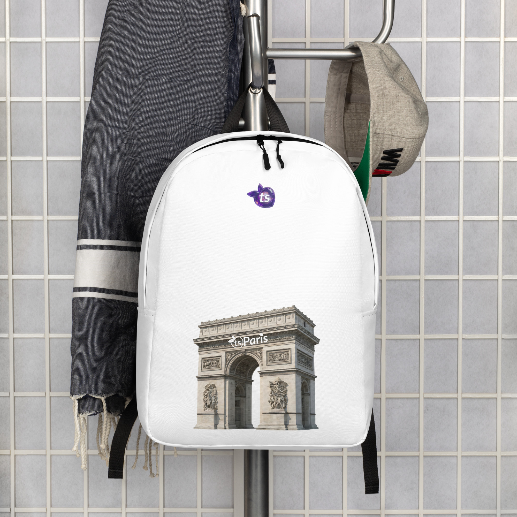 tsgabrielle® • Paris - Triumphbogen • Minimalistischer Rucksack • Weiß - View 7