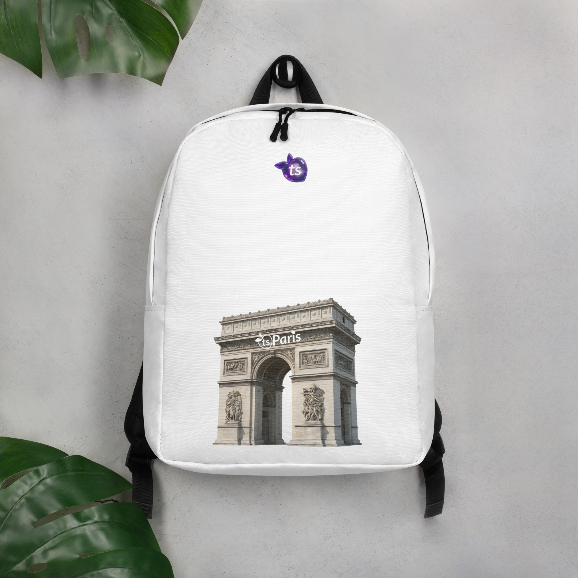 tsgabrielle® • Paris - Triumphbogen • Minimalistischer Rucksack • Weiß - View 6