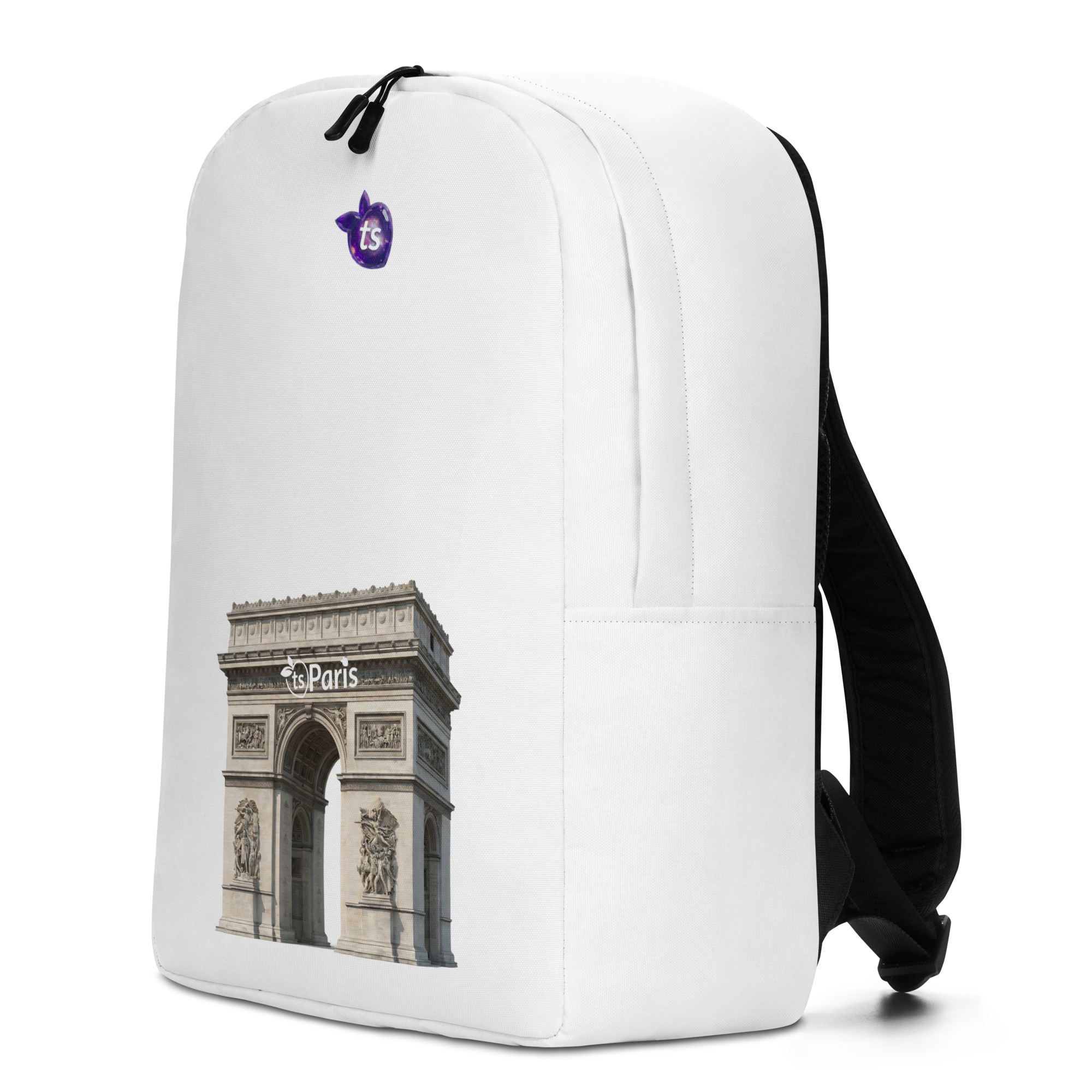 tsgabrielle® • Paris - Triumphbogen • Minimalistischer Rucksack • Weiß - View 2