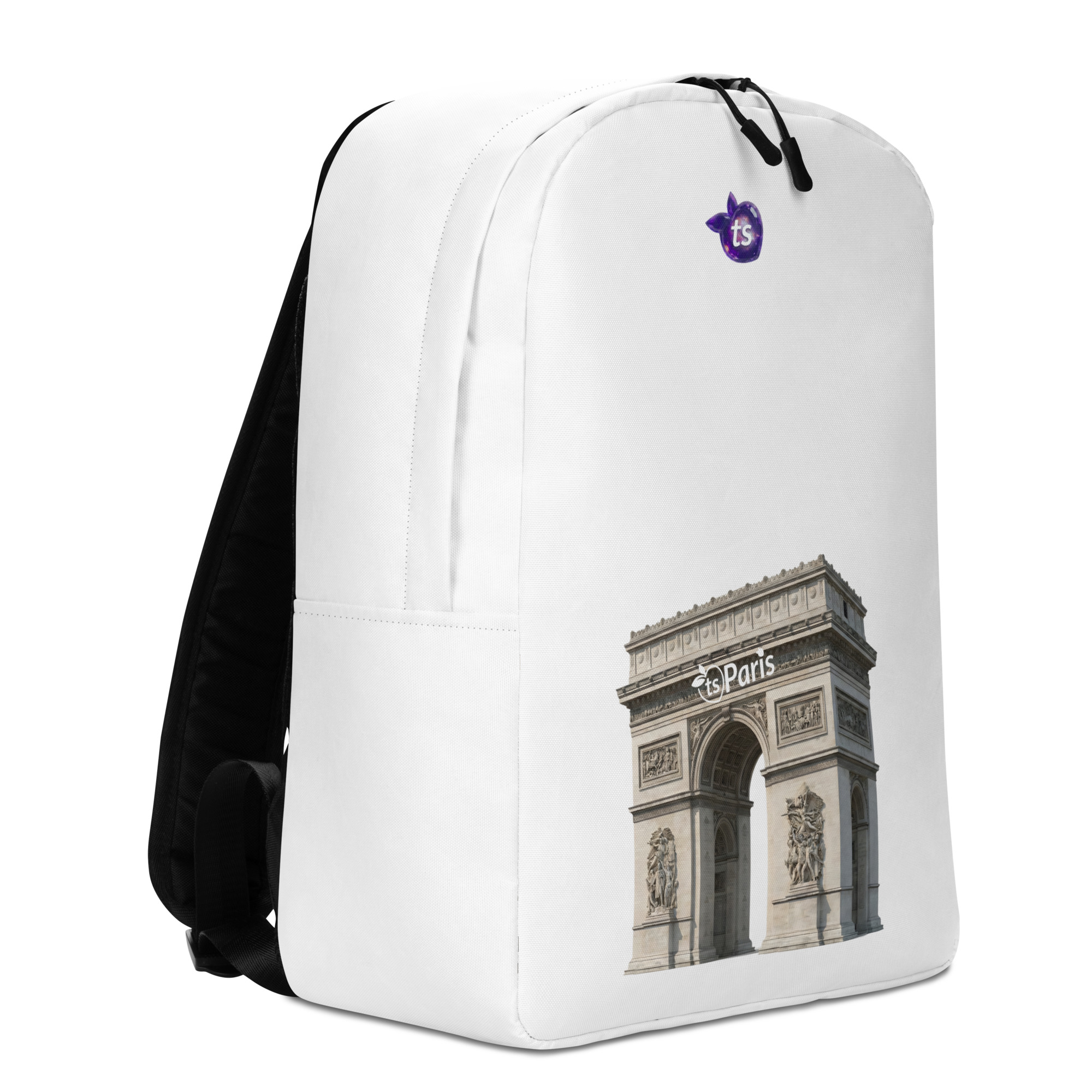 tsgabrielle® • Paris - Triumphbogen • Minimalistischer Rucksack • Weiß - View 3