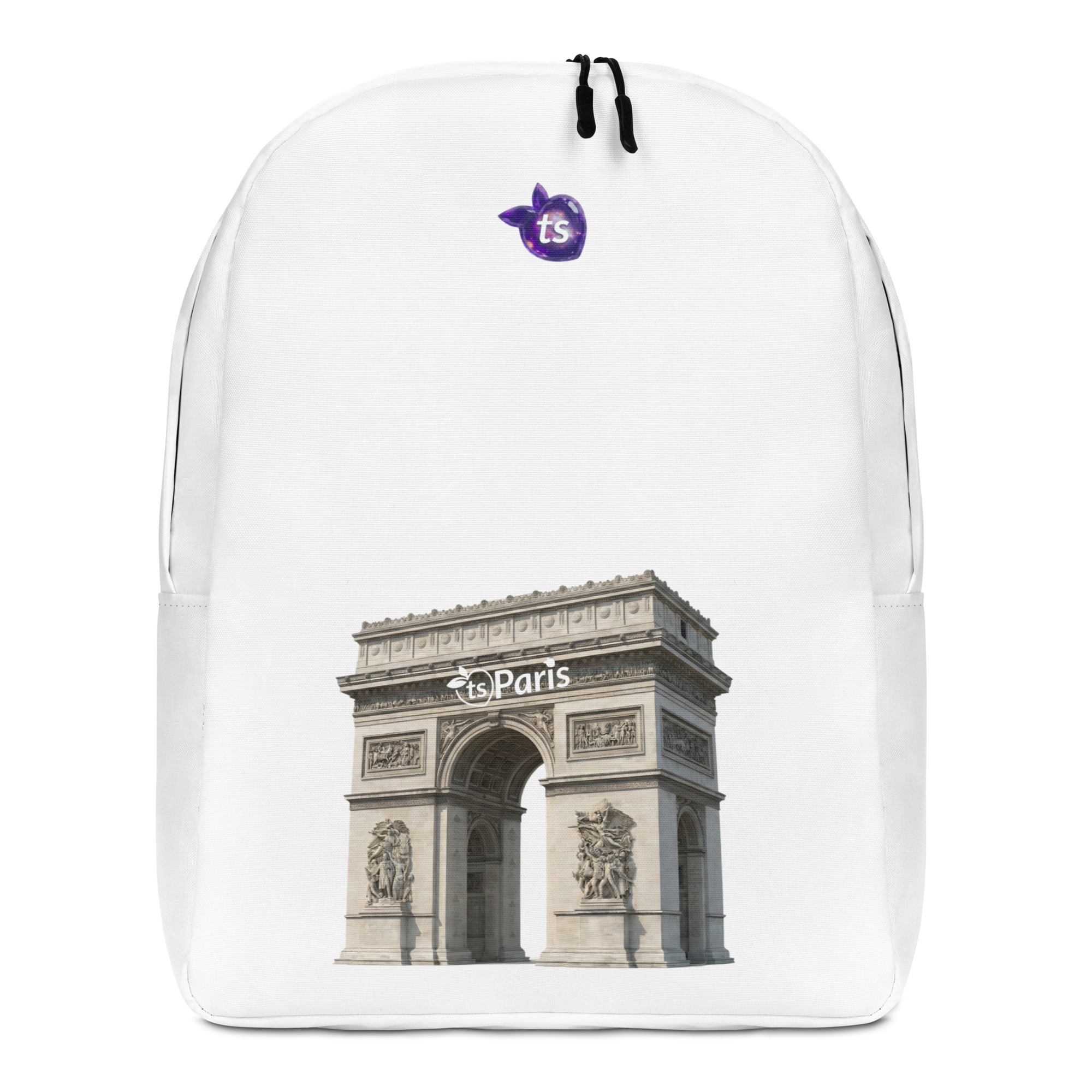 tsgabrielle® • Paris - Triumphbogen • Minimalistischer Rucksack • Weiß